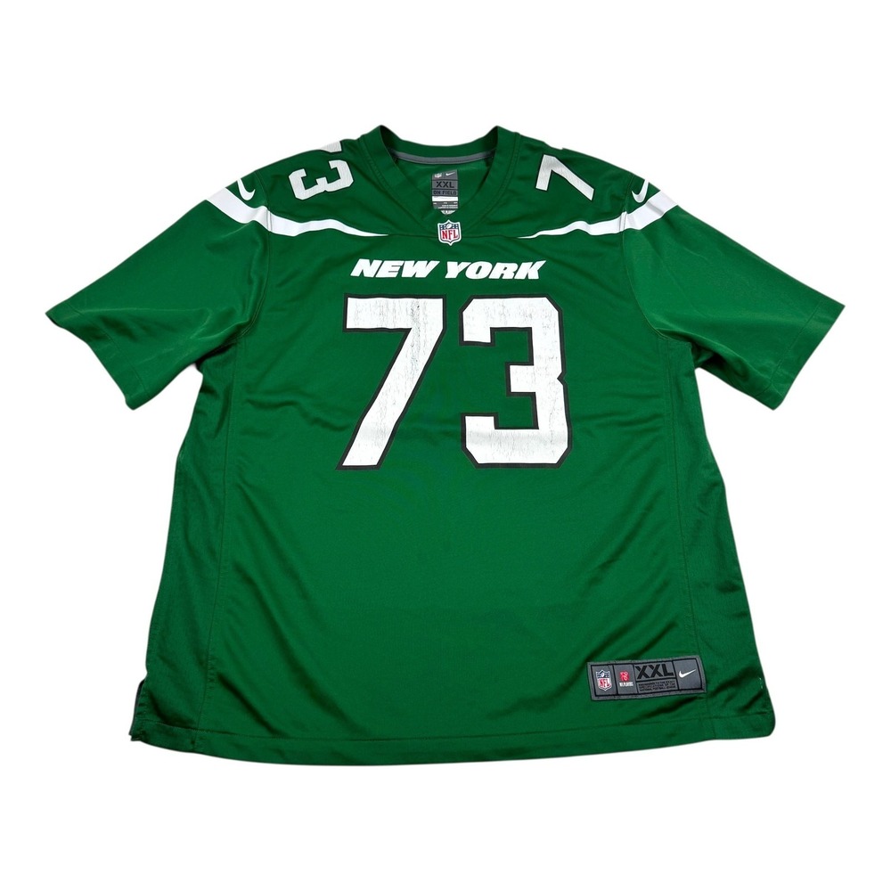 New York Jets Football Jersey Mens 2XL Green NFL Nike Klecko 73 Home On Field